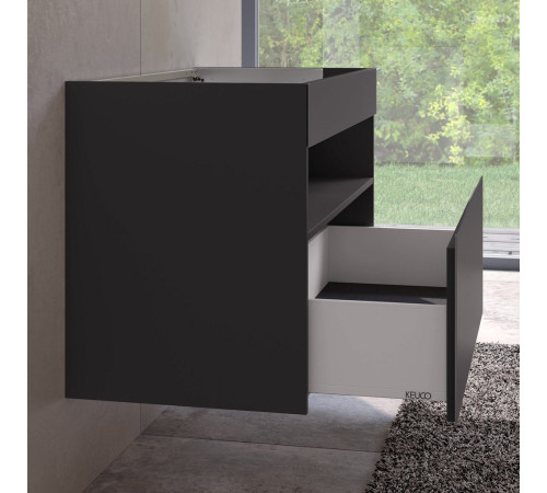 Тумба под раковину KEUCO STAGELINE с освещением 1000x490x625 мм 1 ящик с сифоном вулканит 32872 970100