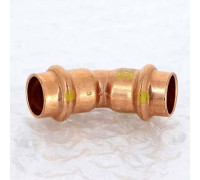 Угольник пресс 45° Viega Profipress G 15 мм медь 345600