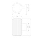 Уличный настенный светильник Strict IP54 1404 Techno серый