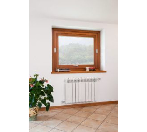 Радиатор алюминиевый Atlant Alum 500 4 секции боковое подключение RAL 9016 atal50004g