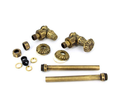 Комплект подключения Carlo Poletti Artistic для радиатора НН 1/2 x M24 x 19 угловой KV671/427MAXX
