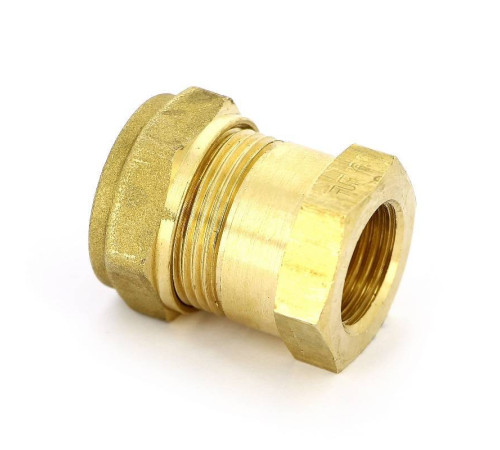 Муфта обжимная Tiemme 1100 22 мм х 1/2 ВР латунная 1000052