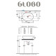 Раковина-чаша накладная GLOBO T-EDGE 540x360 мм белый глянцевый B6O54BI