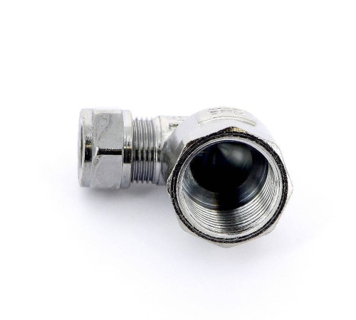 Угольник обжимной Tiemme хромированный 10х1/2 ВР 1130052