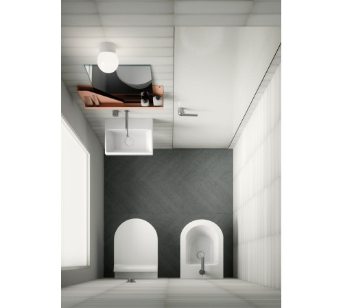 Раковина подвесная GSI Norm 350х260 мм белая глянцевая 8650111