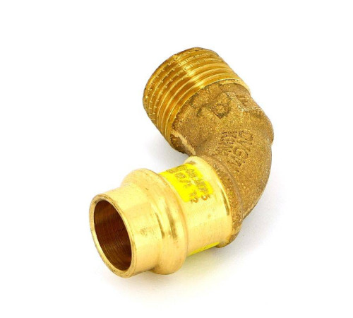 Угол пресс с наружной резьбой Viega Profipress G бронза 15x1/2 345747