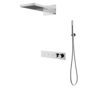 Душевая система встроенная Boheme Fusion с термостатом 3-позиционная хром 131-CR