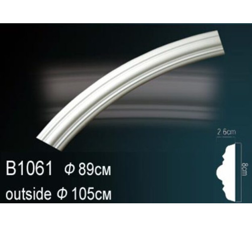 Молдинг на арку полиуретановый Perfect B1061