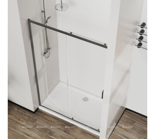 Душевая дверь Vincea City 1200 мм вороненая сталь стекло прозрачное VDS-5CT120CLGM