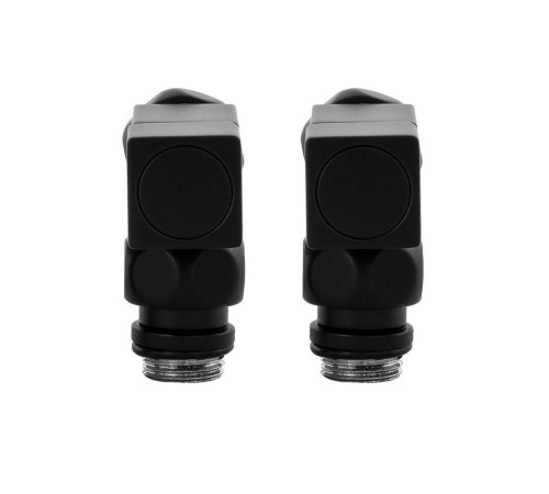 Вентили запорные угловые Сунержа Квадрат пара черный матовый SG01CH0405/2BLACK