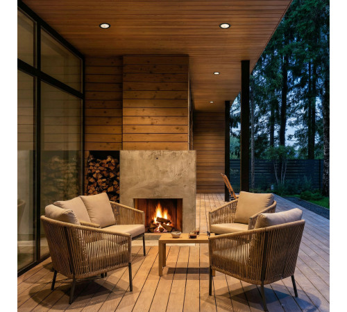 Встраиваемый точечный светильник IP54 35128/U черный