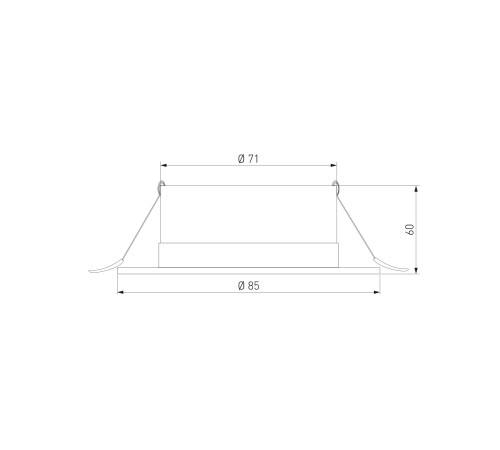 Встраиваемый точечный светильник IP54 35128/U черный