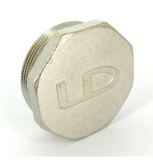Заглушка LD Pride латунная никелированная 2 наружная резьба LD.67.505.50