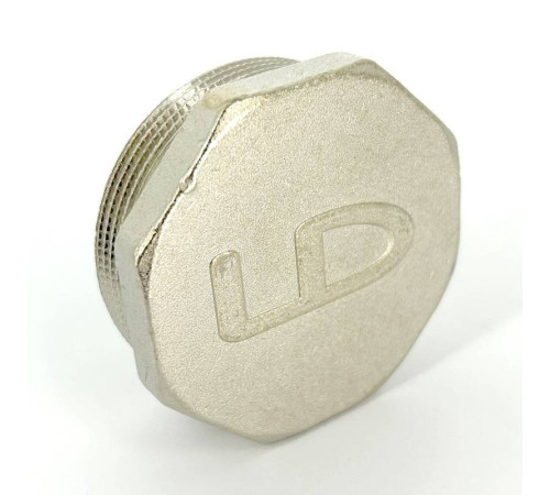 Заглушка LD Pride латунная никелированная 2 наружная резьба LD.67.505.50