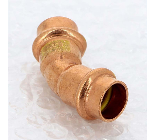 Угольник пресс 45° Viega Profipress G 15 мм медь 345600