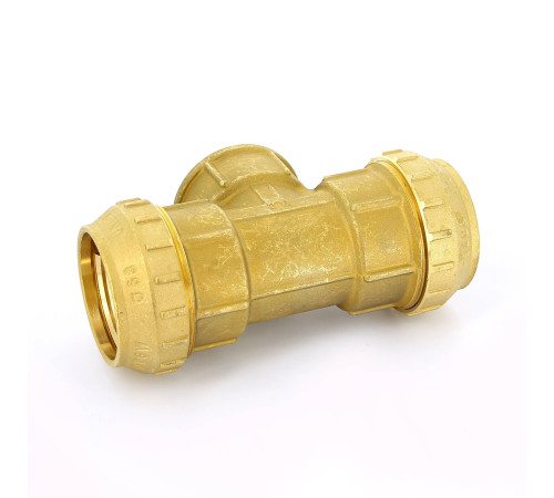 Тройник обжимной с внутренней резьбой Tiemme 63х2х63 для ПНД 3400058