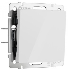 Выключатель одноклавишный (белый акрил) W1110041