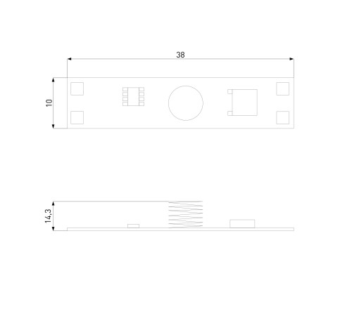 Выключатель с датчиком касания с функцией диммирования 12/24V 60/120W 95001/01