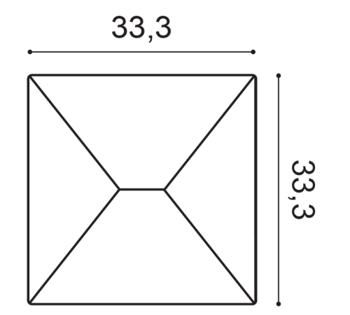 3D стеновая панель Orac Decor Envelop 333 x 333 мм W106
