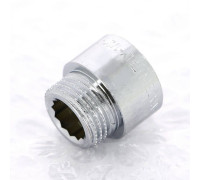 Удлинитель хромированный Tiemme 1/2 x 15 мм НВ 1500069