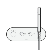 Смеситель термостатический для душа BOSSINI PLY наружная часть с лейкой и шлангом Z00943.030