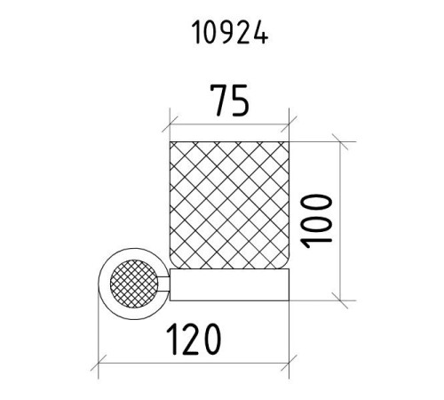 Стакан для зубных щеток подвесной Boheme Royal Cristal золото 10924-G