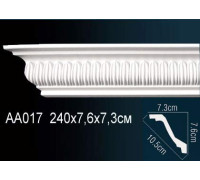 Карниз потолочный Perfect AA017 полиуретановый с орнаментом 76x73x2400 мм AA017