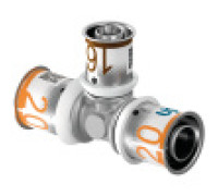 Тройник редукционный латунный Uponor S-Press PLUS 25-25-16 1070578
