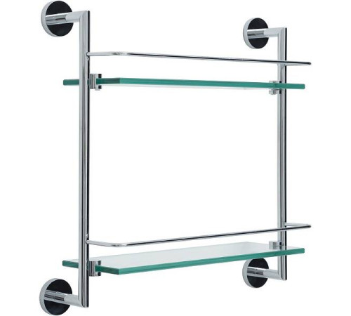 Полка стеклянная двойная Allen Brau Priority хром 6.31015-00