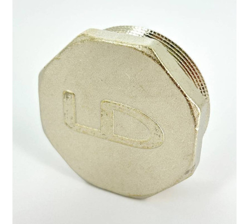 Заглушка LD Pride латунная никелированная 2 наружная резьба LD.67.505.50