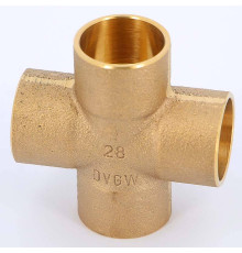 Крестовина под пайку Viega 28 мм медная 135508