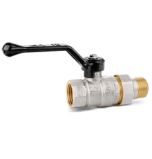 Кран шаровой латунный LD Pride 47.20.В-ГШ.Р 3/4 вн-нар резьба с американкой рычаг 47.307.20