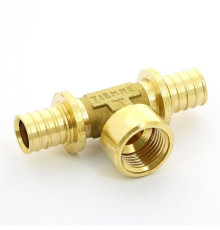 Тройник аксиальный Uni-Fitt 20х1/2х20 ВР латунь 747G7270