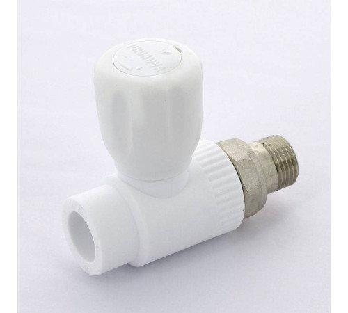 Кран радиаторный прямой Pro Aqua 25x3/4 полипропиленовый с разъемным соединением PA41010