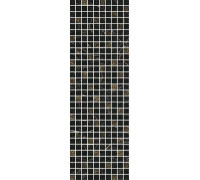 Декор Kerama Marazzi Астория черный мозаичный 25х75 см MM12111