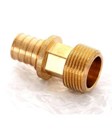 Муфта надвижная REHAU Rautitan RX 20х3/4 с наружной резьбой бронза 14563151001