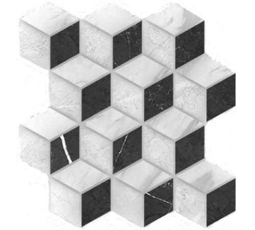 Вставка-мозаика Cersanit Royal Stone многоцветная 28х27 см A-RS2L451\G