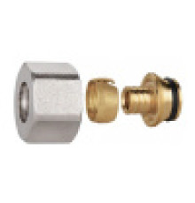 Соединитель обжимной Евроконус Kromwell для труб PEX 20x2.0-3/4 EU.ST3288040 20x2x34_k