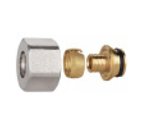 Соединитель обжимной Евроконус Kromwell для труб PEX 20x2.0-3/4 EU.ST3288040 20x2x34_k
