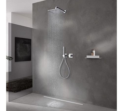 Душевой комплект KEUCO IXMO № 8 с термостатом и верхним душем хром 59602 010002