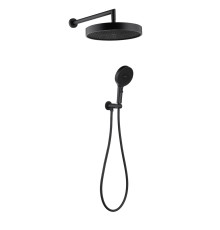 Душевой комплект Boheme Cell без смесителя верхний и ручной душ черный 427-B