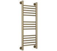 Полотенцесушитель водяной Сунержа Богема+ прямая 350x862 мм золотой шёлк матовый 32-0220-8030