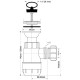 Сифон McAlpine бутылочный 1 1/4 x 32 мм с выпуском 60 мм выход 40 мм MRW2-40