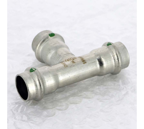 Тройник пресс Viega Sanpress Inox 18 мм нержавеющая сталь 435868