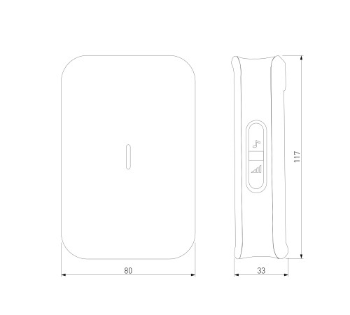 Звонок беспроводной WL 36M IP44 белый DBQ19M WL 36M IP44 белый