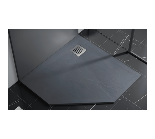 Душевой поддон трапеция RGW Stone Tray 900x900 мм серый 14155099-02-11
