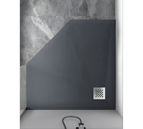 Душевой поддон трапеция RGW Stone Tray 900x900 мм серый 14155099-02-11