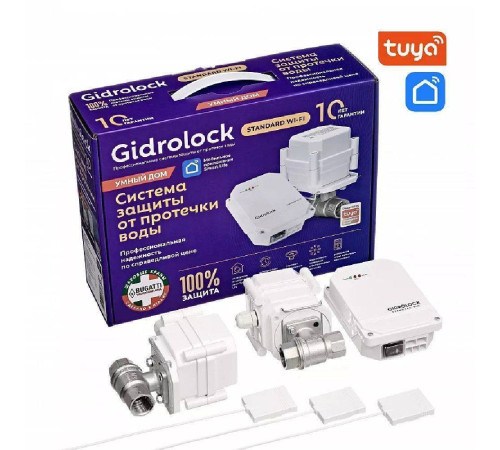Система защиты от протечек Gidrolock Standard Wi-Fi Bugatti 1/2 11390