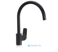 Смеситель для кухни Bravat Rhein черный матовый F7429564BW-ENG