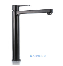 Смеситель для раковины Paffoni RINGO высокий без донного клапана черный матовый RIN081NO